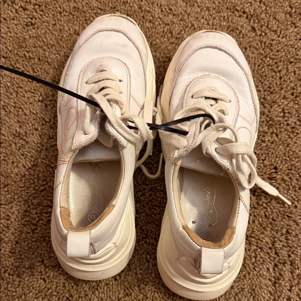 Bonpoint kids chunky White Sneakers size 33